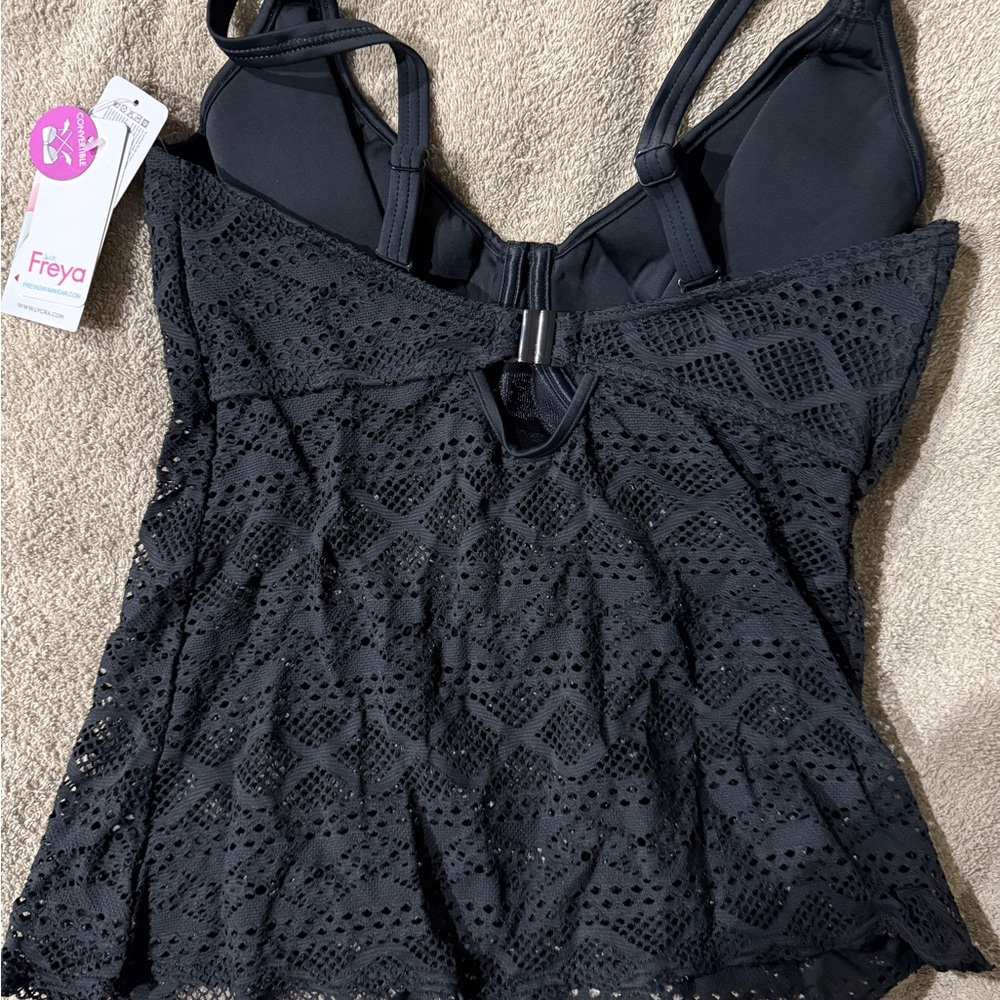 Freya Women's Sundance Underwire Tankini Top- Black - Picture 6 of 6